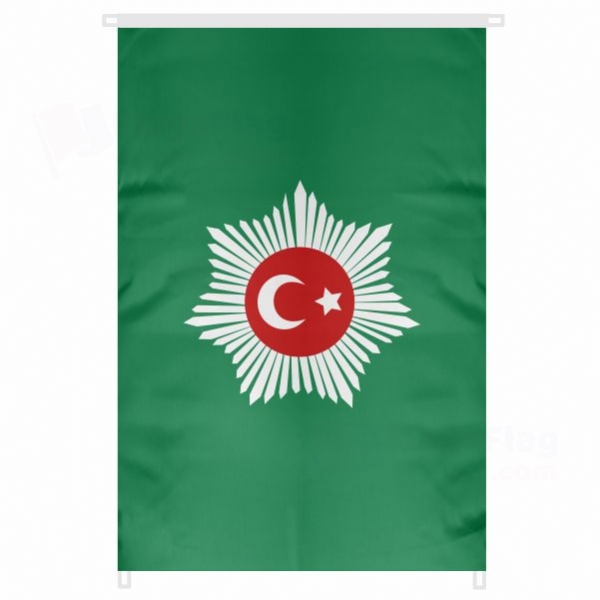 Abdlmecid Efendi s Personal Caliphate Large Size Flag Hanging on Building