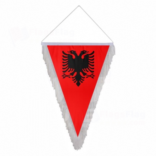 Albania Triangle Fringed Streamers