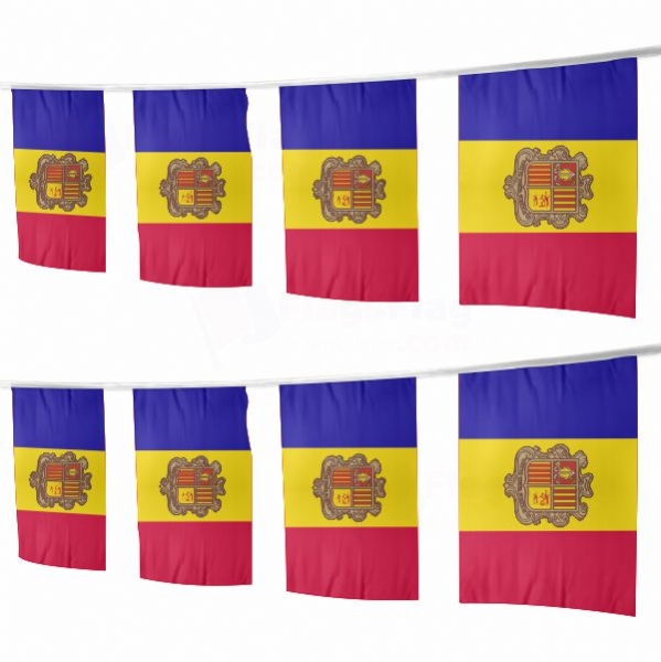Andorra Square String Flags