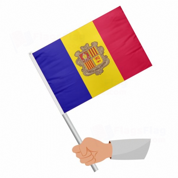 Andorra Stick Flag