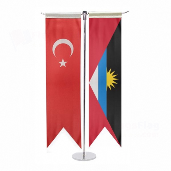 Antigua and Barbuda T Table Flag
