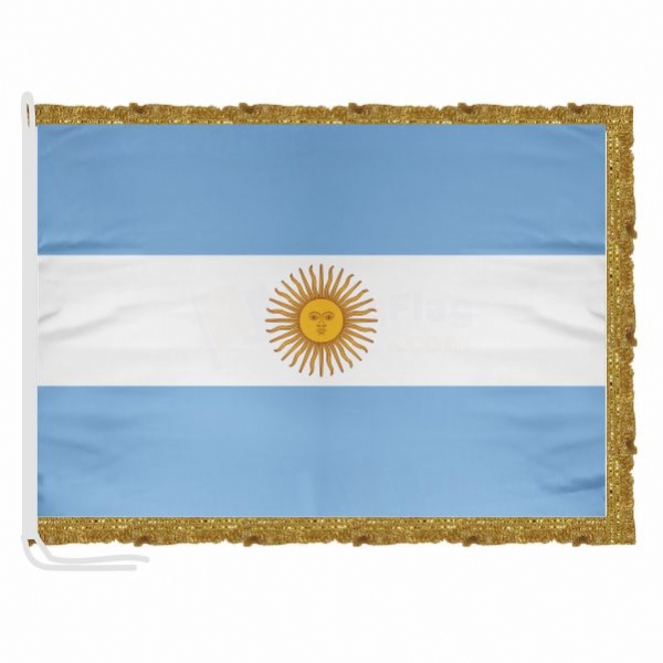 Argentina Satin Office Flag
