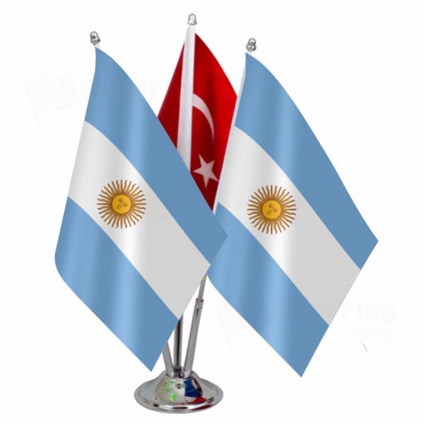 Argentina Triple Table Flag