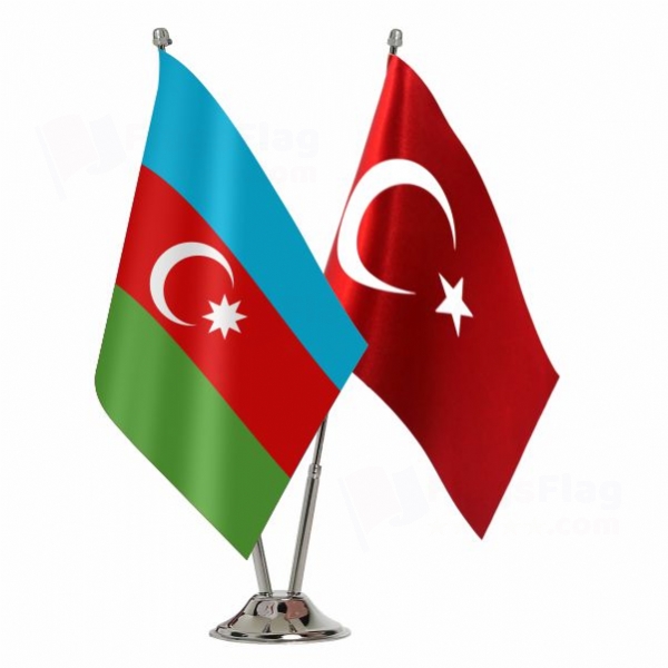Azerbaijan 2 Table Flags