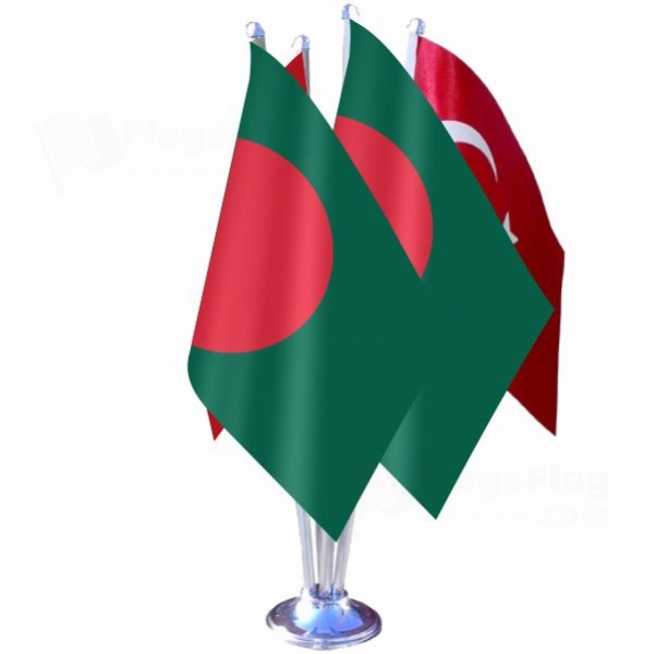 Bangladesh Quadruple Table Flag