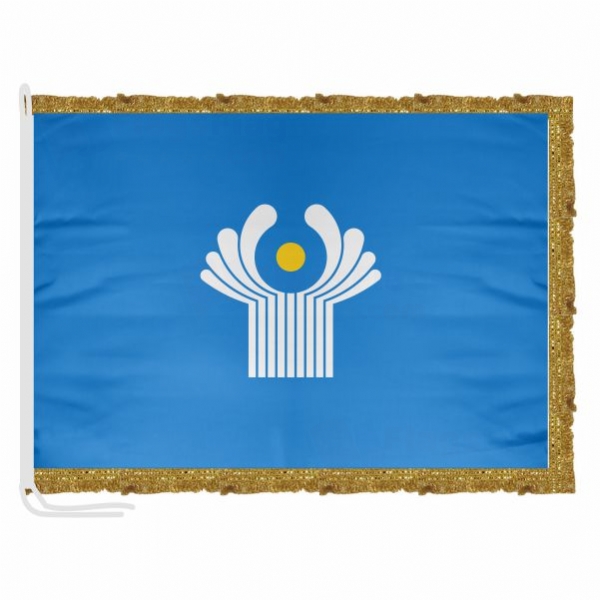 Commonwealth of Independent States Satin Office Flag