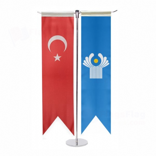 Commonwealth of Independent States T Table Flag