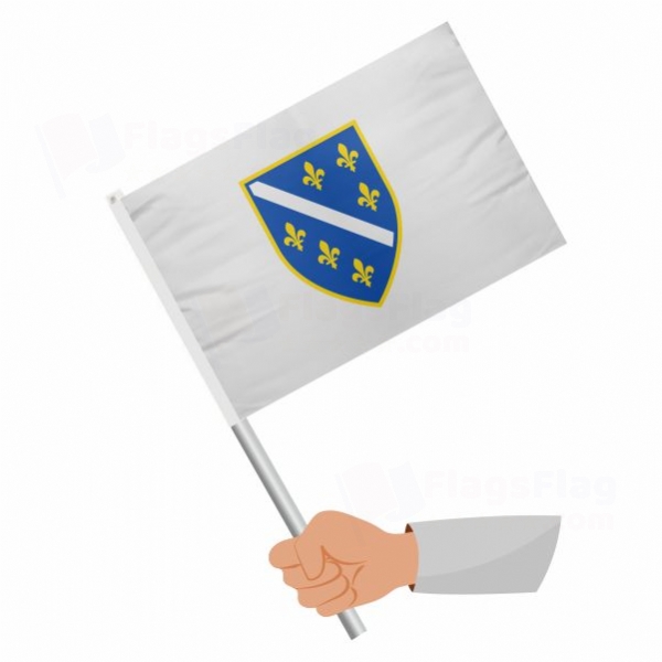 Republic of Bosnia and Herzegovina Stick Flag