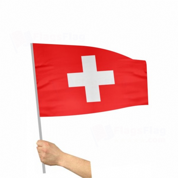 Switzerland Stick Flag