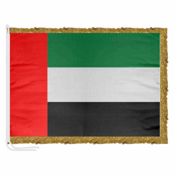 United Arab Emirates Satin Office Flag