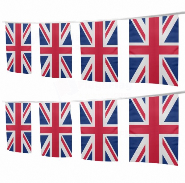 United Kingdom Square String Flags