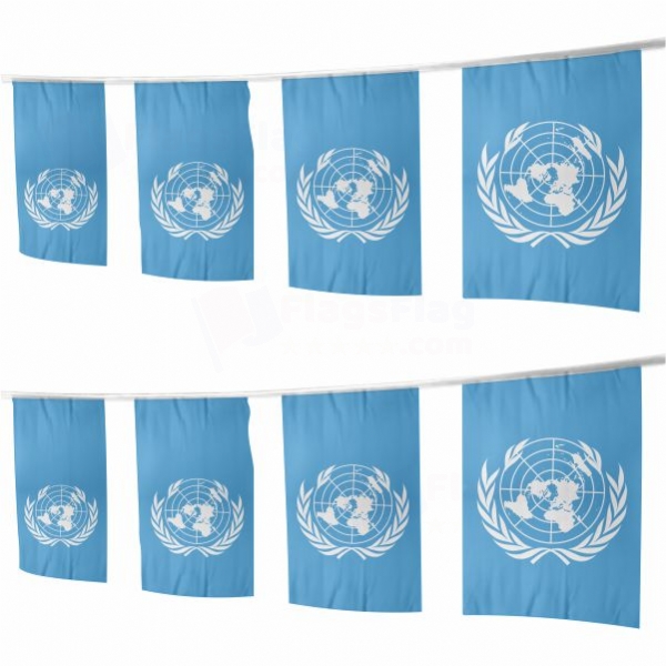 United Nations Square String Flags