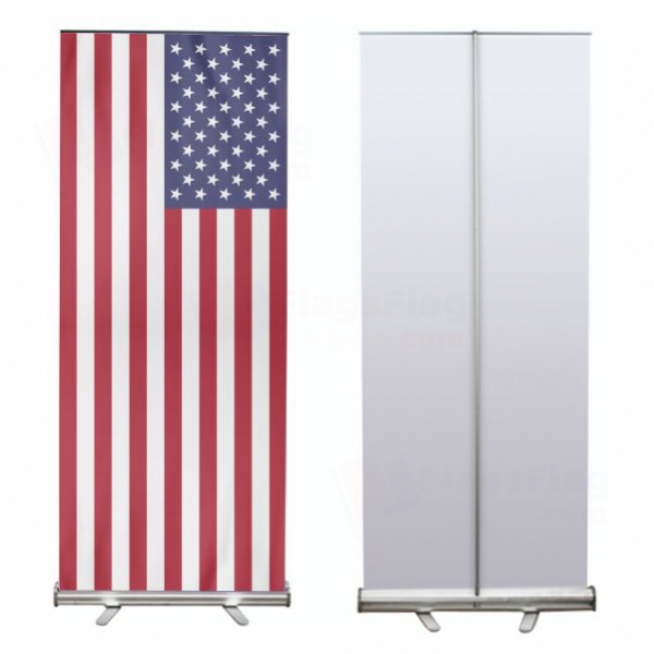 United States of America Roll Up Banner