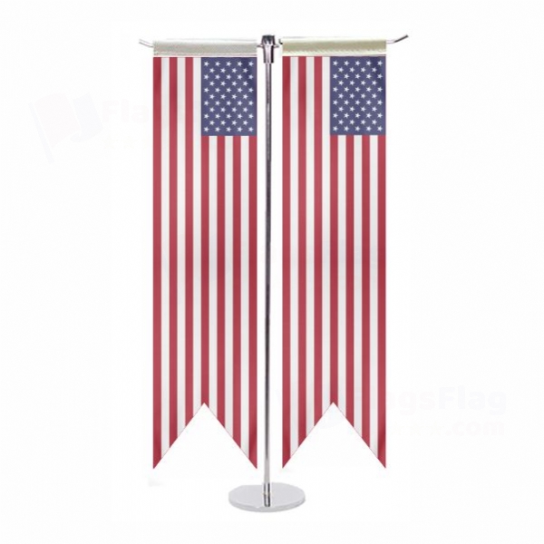 United States of America T Table Flags
