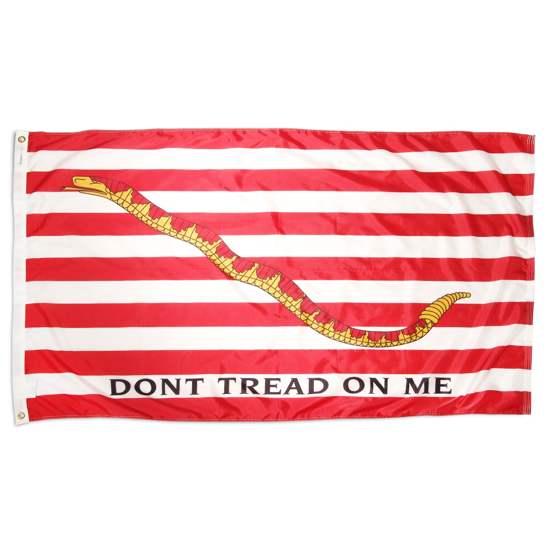 1st Navy Jack Flag ( Don\'t tread on me flag ) 3ft x 5ft Nylon