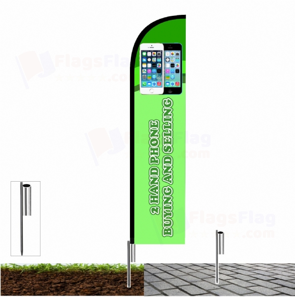 2 Hand Phone Buying and Selling Beach Flags