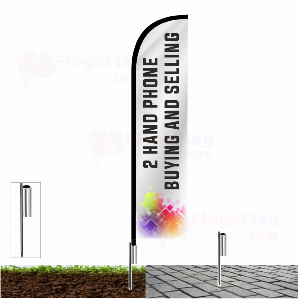 2 Hand Phone Buying and Selling Custom Design Flag 2 Hand Phone Buying and Selling Custom Flags