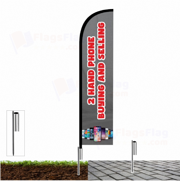 2 Hand Phone Buying and Selling Fishing Rod Flag