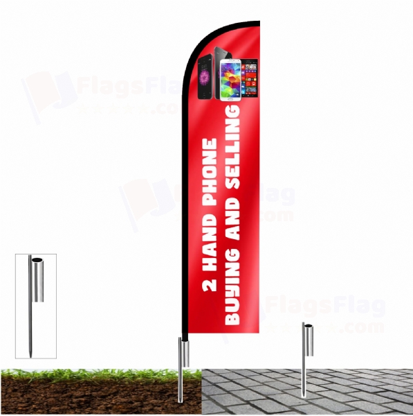 2 Hand Phone Buying and Selling Road Flags