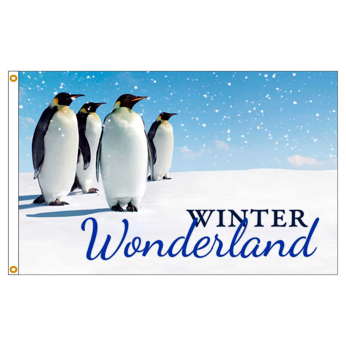 3ft x 5ft Decorative Flag - Winter Wonderland