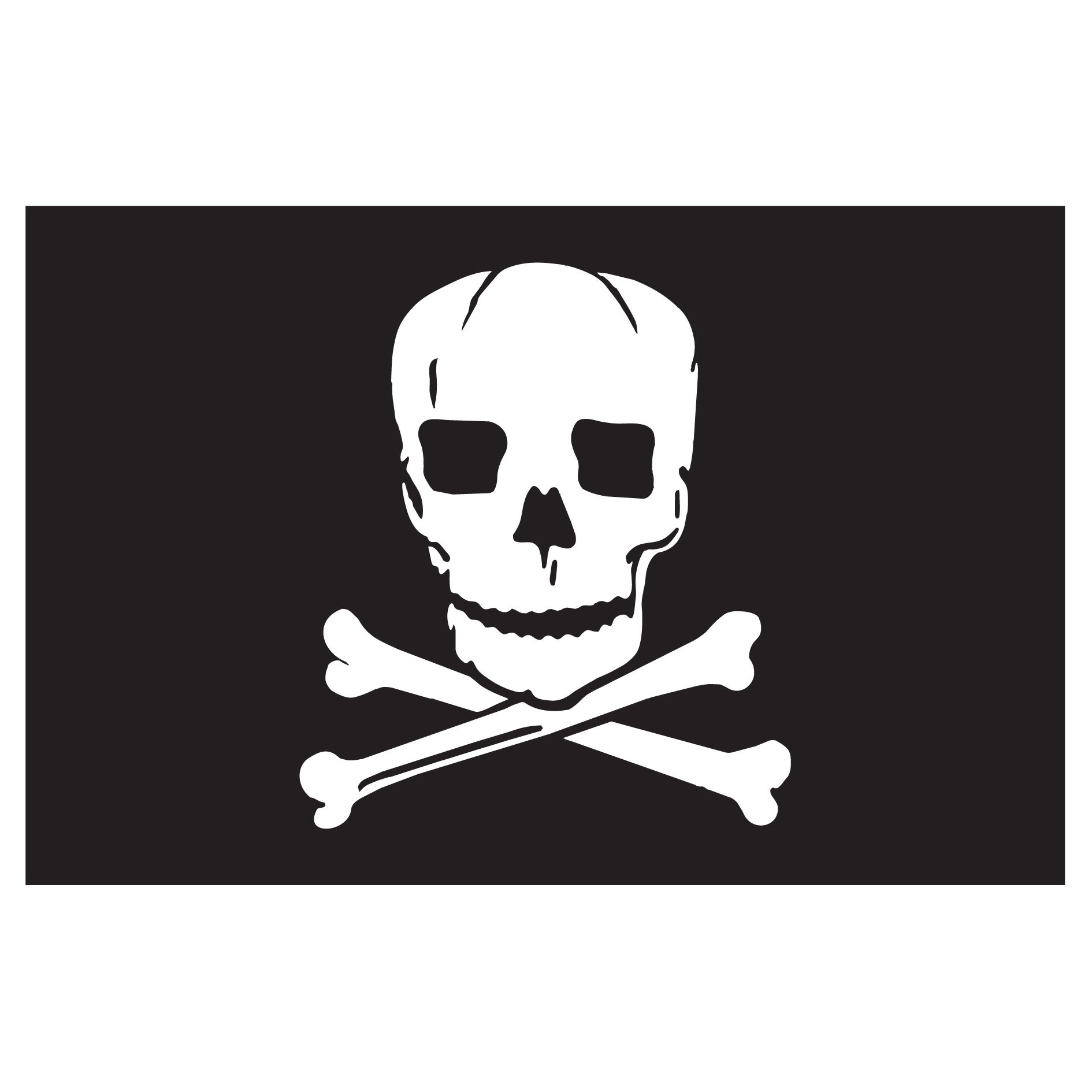 3ft x 5ft Pirate Decorative Flag - Jolly Roger
