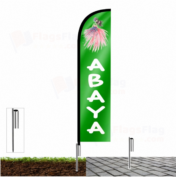 Abaya Beach Flags