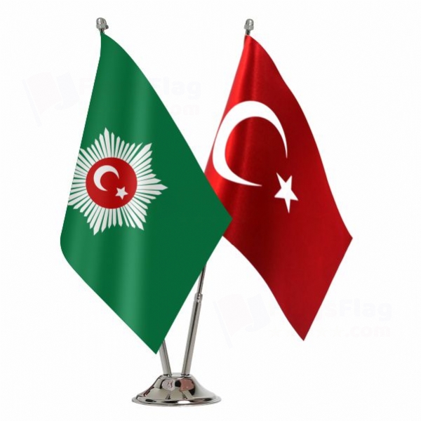 Abdülmecid Efendi s Personal Caliphate 2 Table Flags