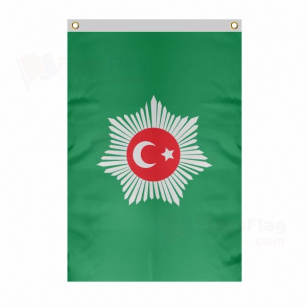 Abd�lmecid Efendi s Personal Caliphate Large Size Flag Hanging on Building