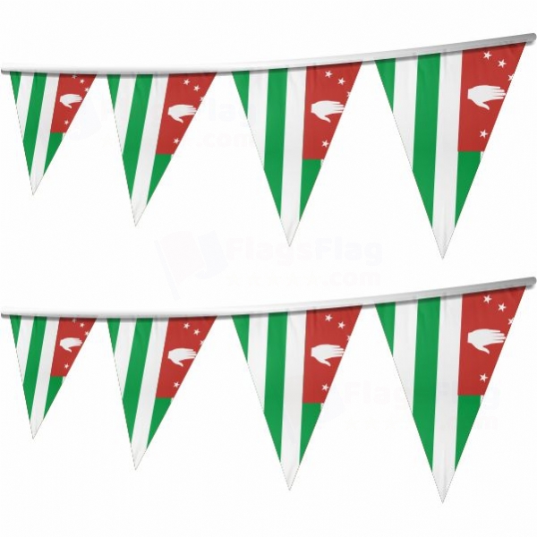 Abkhazia Stringed Triangle Flag