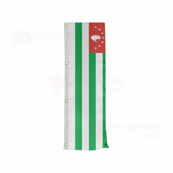 Abkhazia Vertically Raised Flags
