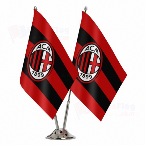 AC Milan 2 Table Flags