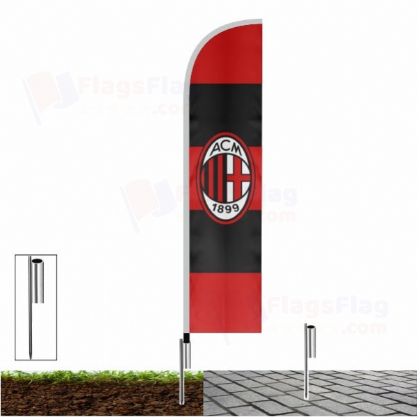 AC Milan Beach Flags AC Milan Sailing Flags