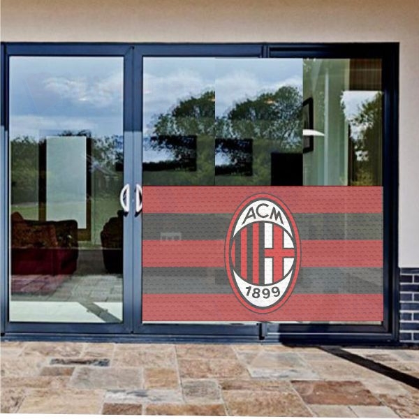AC Milan Glass Film AC Milan One Way Vision Printing