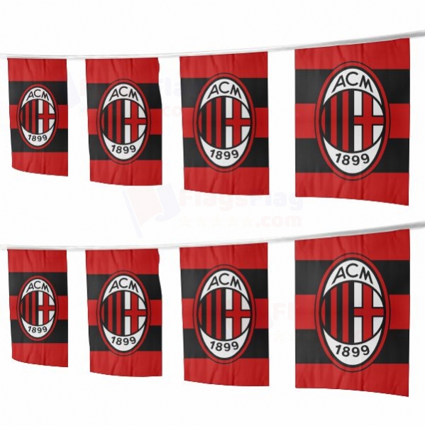 AC Milan Square String Flags