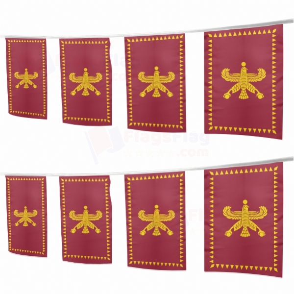 Achaemenid Empire Square String Flags