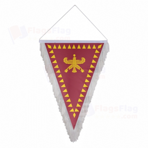 Achaemenid Empire Triangle Fringed Streamers