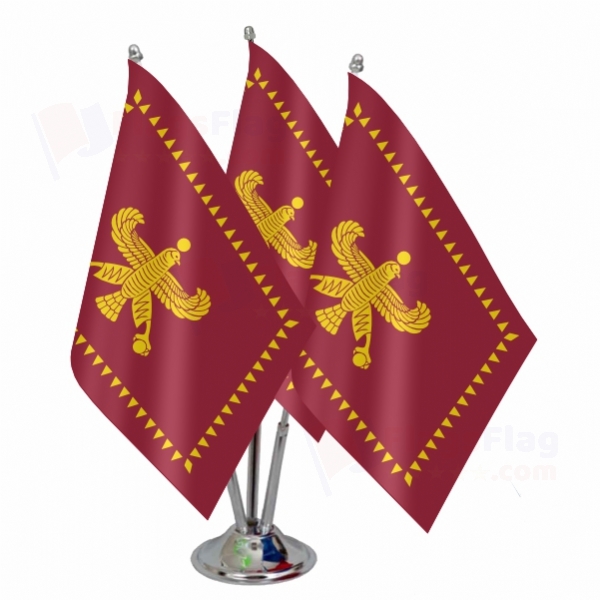 Achaemenid Empire Triple Table Flag