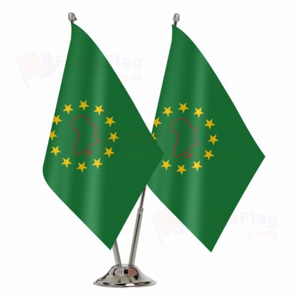 African and Malagasy Union Binary Table Flag
