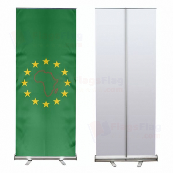 African and Malagasy Union Roll Up Banner