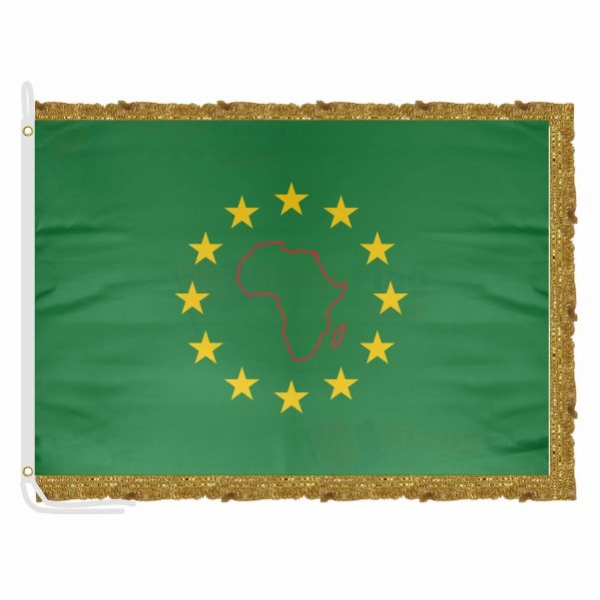 African and Malagasy Union Satin Office Flag