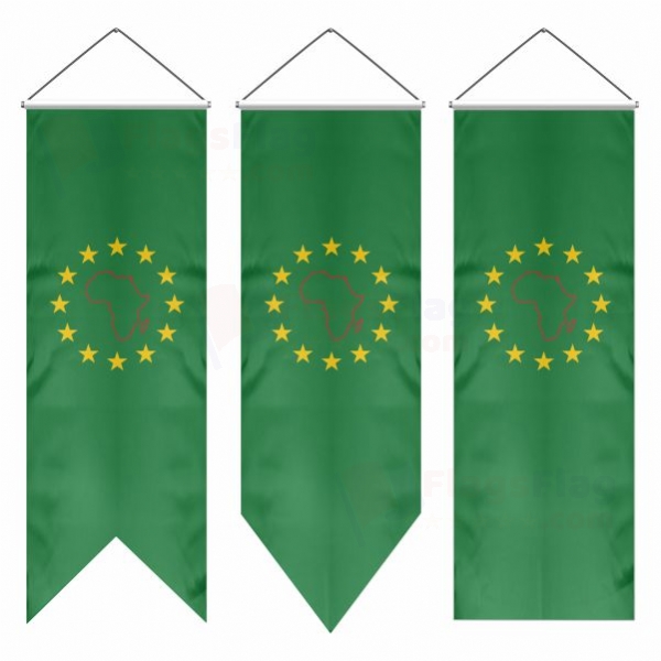 African and Malagasy Union Swallowtail Flags
