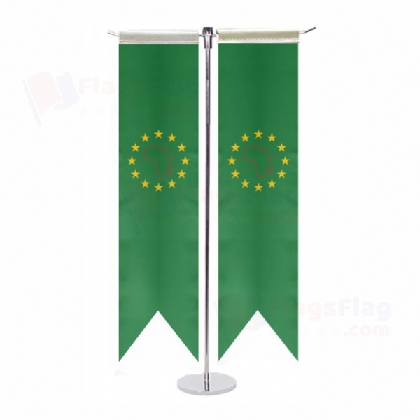 African and Malagasy Union T Table Flags