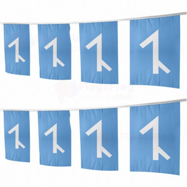 Afshar People Square String Flags