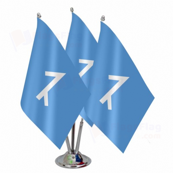 Afshar People Triple Table Flag