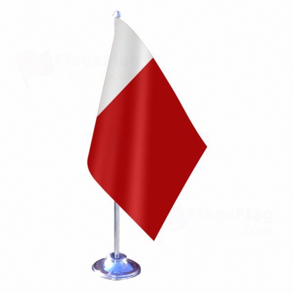 Ajman Emirate and Dubai Single Table Flag