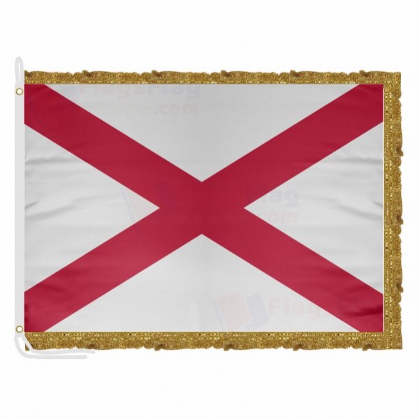 Alabama Satin Office Flag