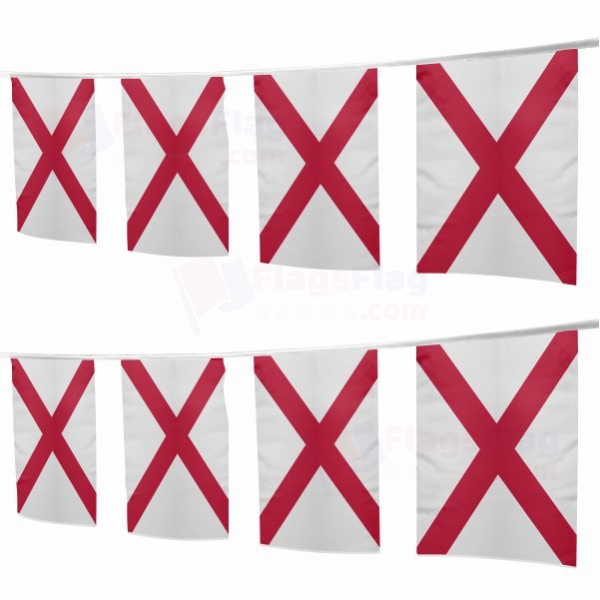 Alabama Square String Flags