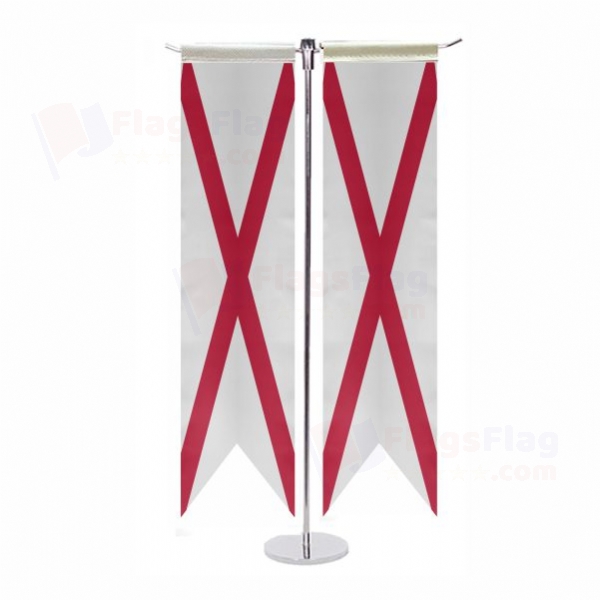 Alabama T Table Flags