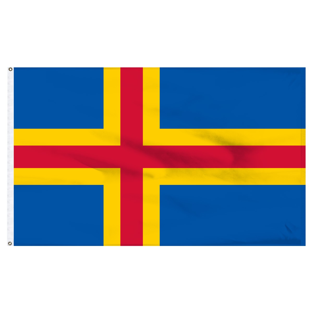 Aland Islands Fringed Presentation Flags