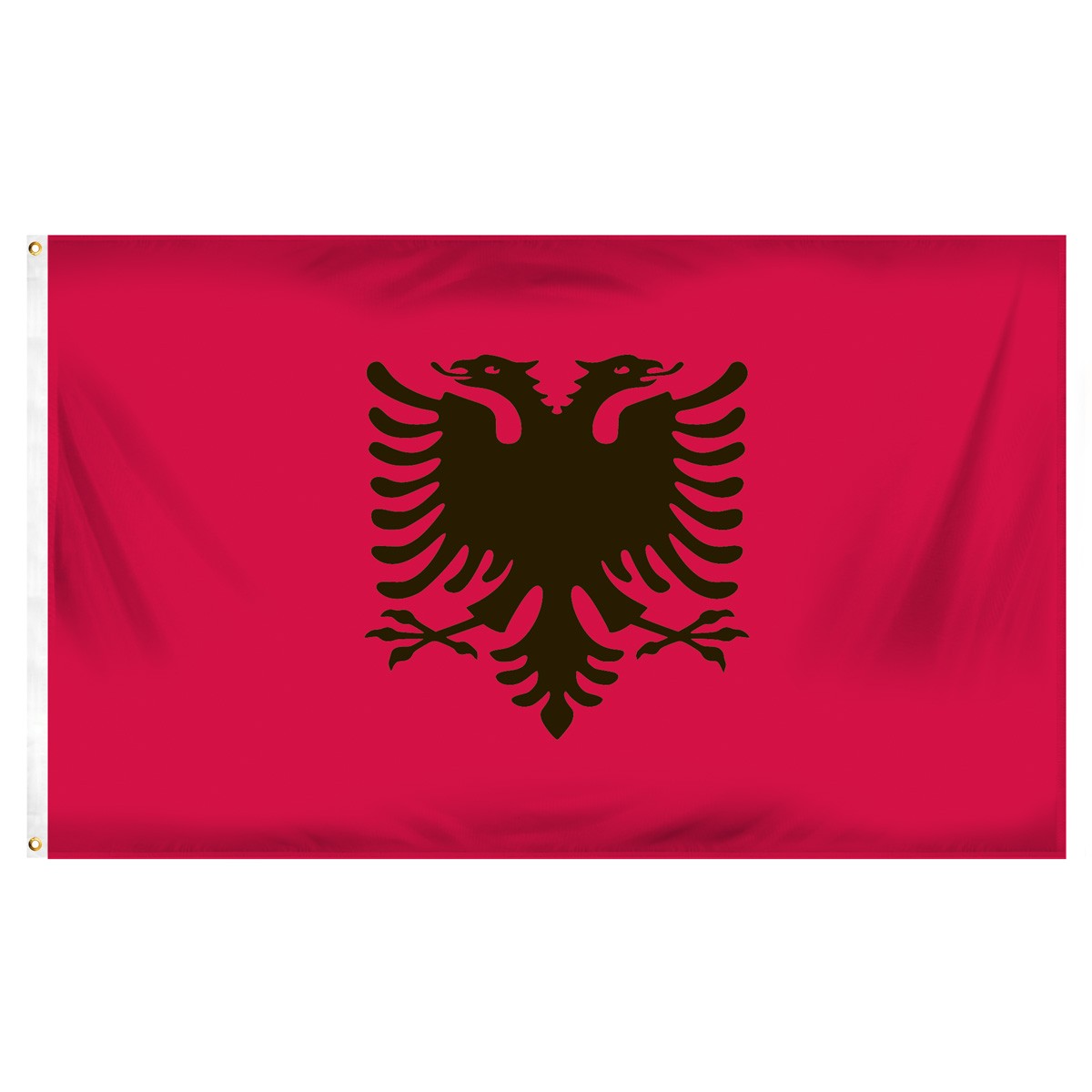 Albania Horizontal Streamers and Flags